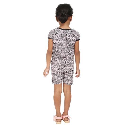 Kids Printed Jumpsuit