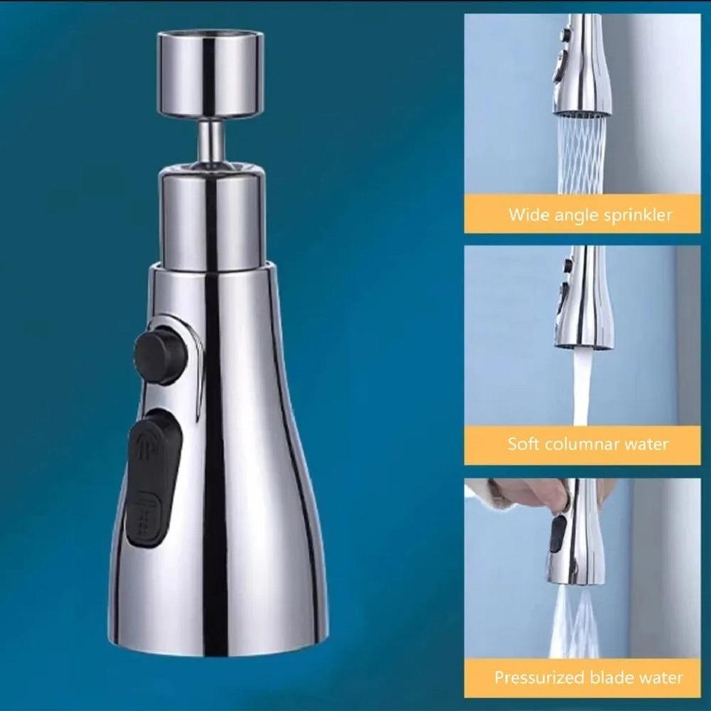 3-Mode Stainless Steel Kitchen Faucet – Stylish, Durable, and Versatile