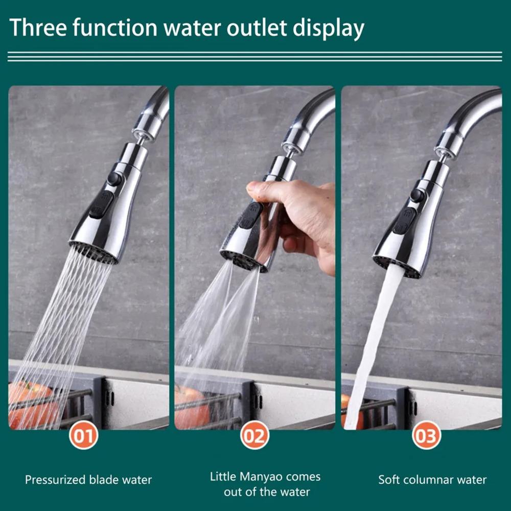 3-Mode Stainless Steel Kitchen Faucet – Stylish, Durable, and Versatile